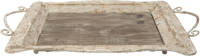 HAES deco - Decoratief Dienblad Bruin 65x40x9 cm - van Hout Metaal
