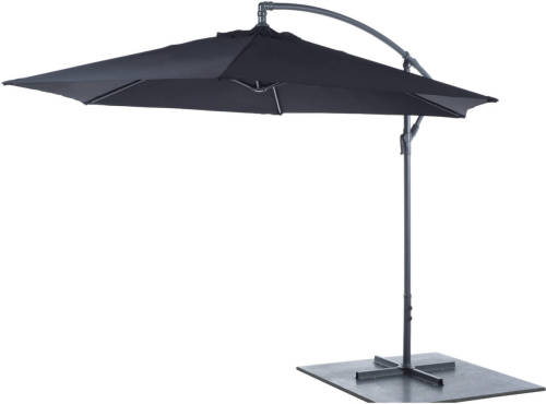 Lifetime Garden Zweefparasol - 3 Meter - Verschillende Hoeken - Staal - 300 x 300 x 245 CM - Zwart