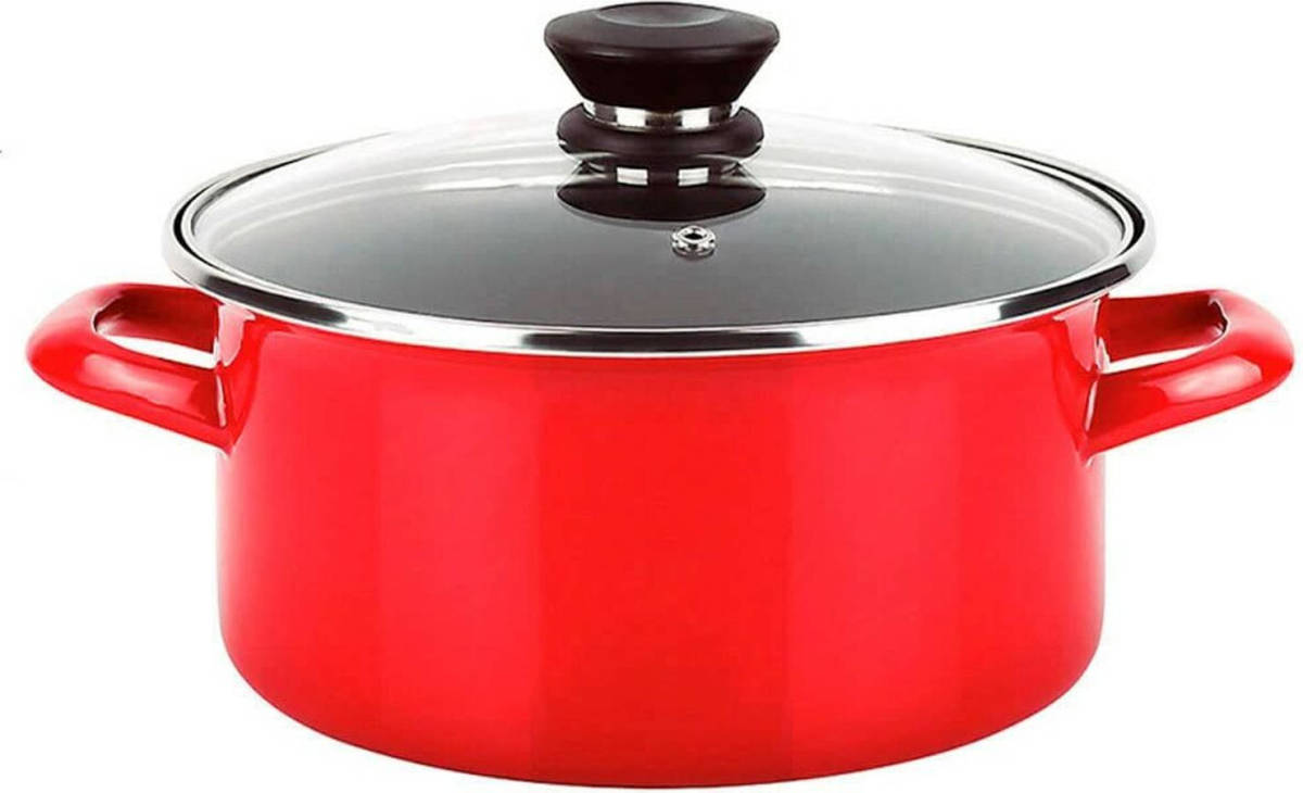 Kookpot Fagor Optimax Rood Geëmailleerd Staal (Ø 26 x 14 cm)