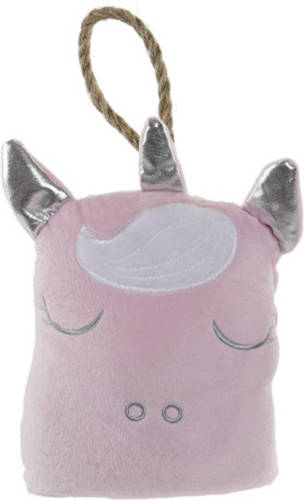 Items Deurstopper kinderkamer - 1 kilo gewicht - Unicorn/eenhoorn stijl - roze - 16 x 21 cm - Deurstoppers