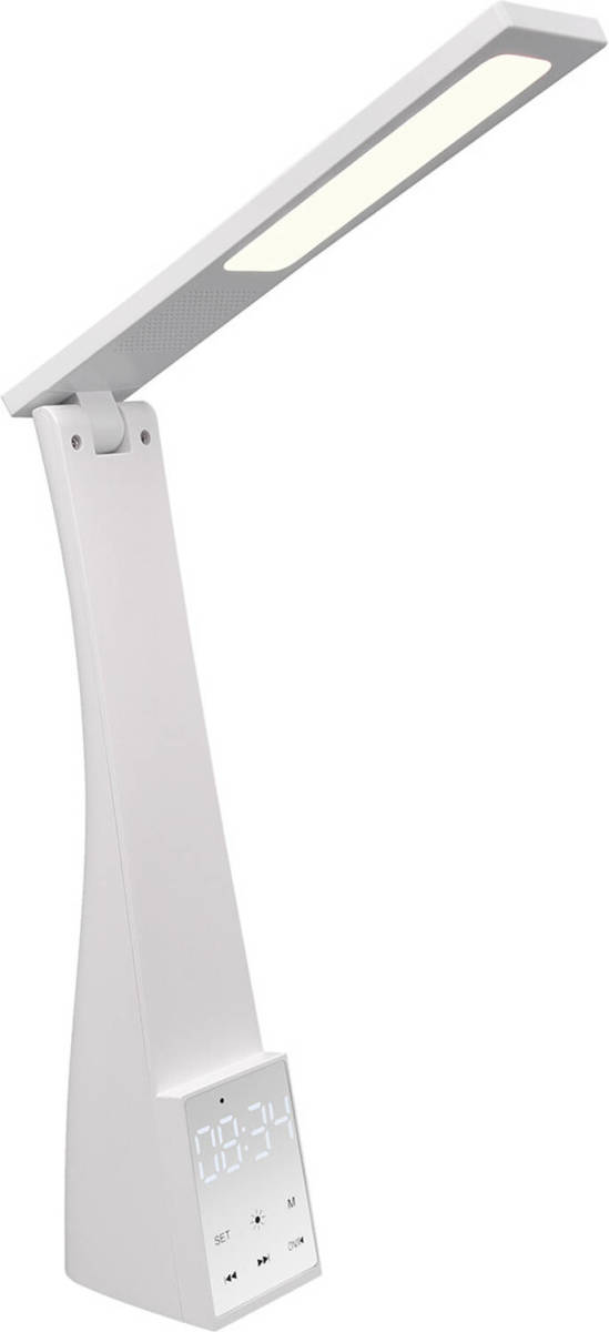 BES LED LED Bureaulamp - Trion Lynto - 2W - Aanpasbare Kleur - Dimbaar - Rechthoek - Mat Wit - Kunststof