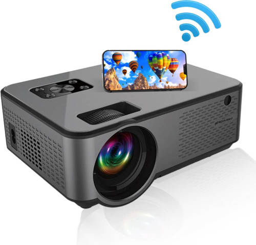 Spoused Beamer - Full-HD - 7000 Lumen - Streamen Vanaf Je Telefoon Met WiFi - Mini Beamer