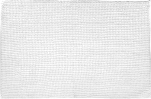 Atmosphera Badkamerkleedje/badmat voor op de vloer wit 50 x 80 cm - Badmatjes