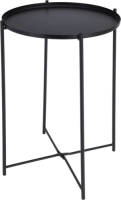 ProGarden Bijzettafel rond 35x47 cm zwart
