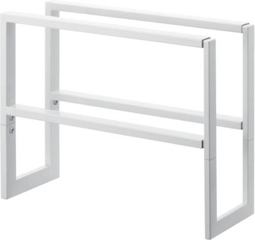 Yamazaki Extendable shoe rack 2 tier - Line - white