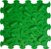Ortoto Sensory Massage Puzzle Mat Pinecones Geel 1 stuks 30x30 cm