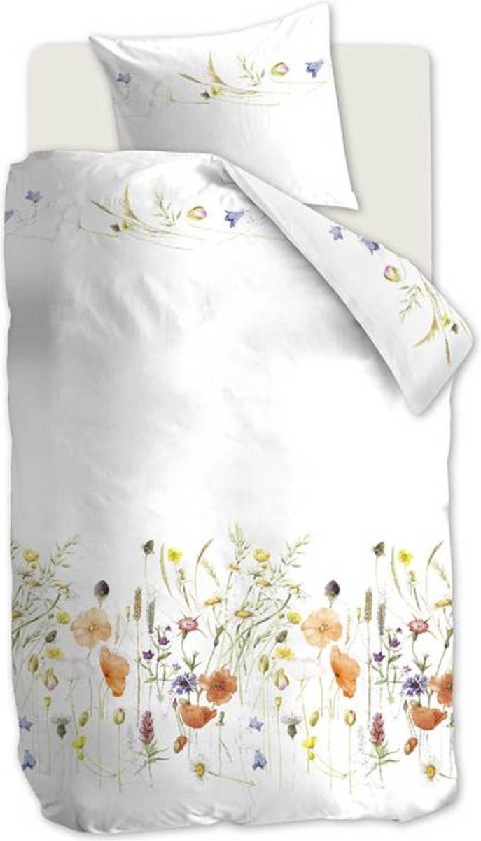 Marjolein Bastin Field Study dekbedovertrek - 1-persoons (140x200/220 cm + 1 sloop) - Katoen - Red