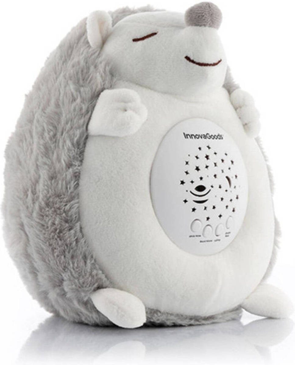 Hedgehog knuffel met witte ruis en nachtlampprojector Spikey Innovagoods