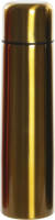 Items RVS thermosfles/isoleerfles goud met drukdop 920 ml - Thermosflessen