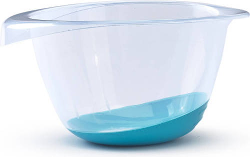 Whitefurze Beslagkom/mengkom - 2 liter - kunststof - blauw - Mengkommen