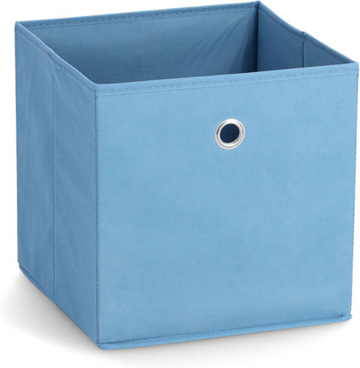 Zeller Opbergmand/kastmand - 22 liter - blauw - 28 x 28 x 28 cm - Opbergmanden