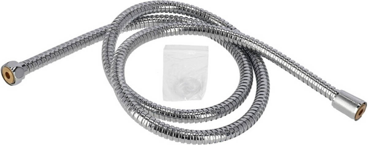 Gerim Doucheslang 200 cm met douchekop aansluiting rvs - Doucheslangen