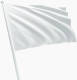 Benza Witte Vlag - om zelf tekst op te zetten of in te kleuren - 100 x 70 cm