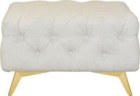 Leonique Hocker Amaury Capitonnage, breedte 80 cm, poten chroomkleur, goudkleur of zwart