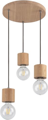 SPOT Light Hanglamp TRONGO Hanglamp, natuurproduct van eikenhout, duurzaam, kabel in te korten