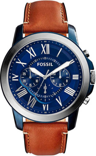 Fossil horloge Grant FS5151 bruin/zwart