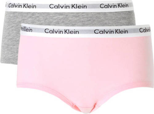 Calvin klein UNDERWEAR shorts - set van 2 roze/grijs