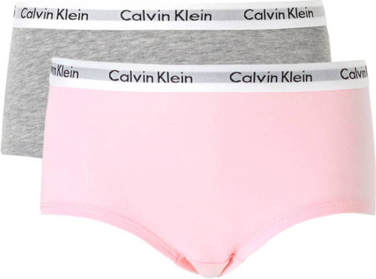 Calvin klein UNDERWEAR shorts - set van 2 roze/grijs