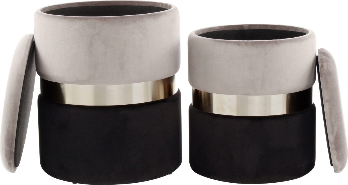 Kayoom Hocker met bergruimte Zora 125 (2 stuks)
