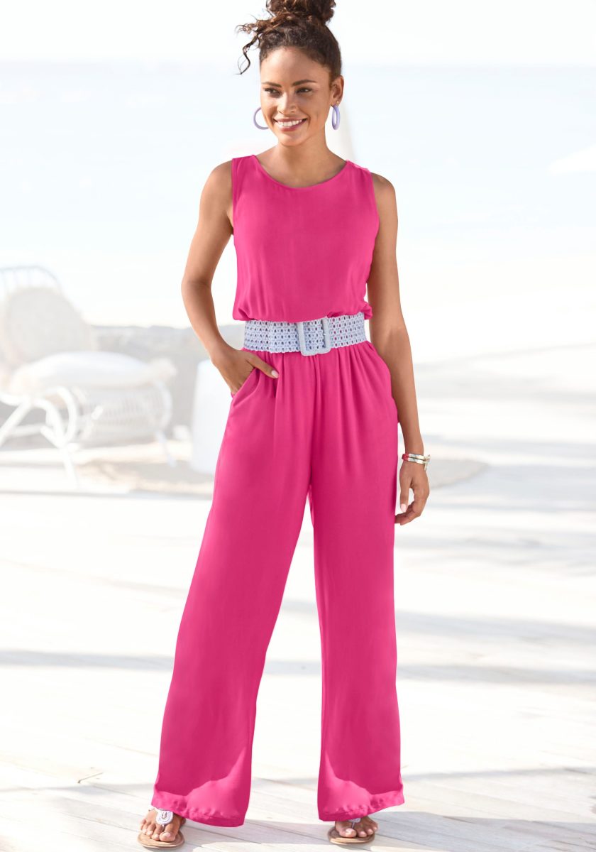 Lascana Jumpsuit van geweven viscose