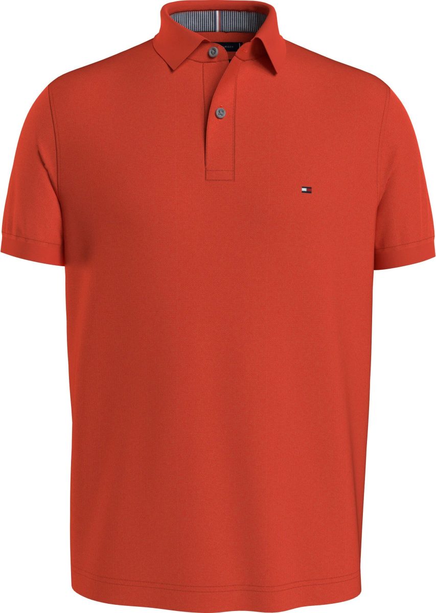 Tommy hilfiger Poloshirt 1985 REGULAR POLO met Tommy hilfiger contraststrepen in de kraag