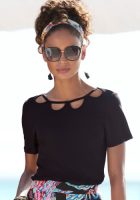 Buffalo Shirt met korte mouwen met cut-out voor