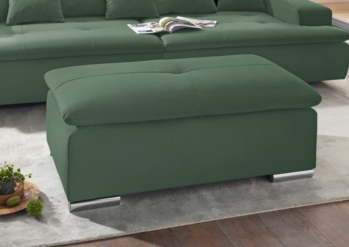 Mr. Couch Hocker naar keuze met koudschuim (140 kg belasting/zitting) en aquaclean-stof