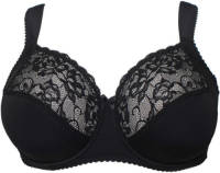 Plaisir +size beugelbh Sofia met kant zwart