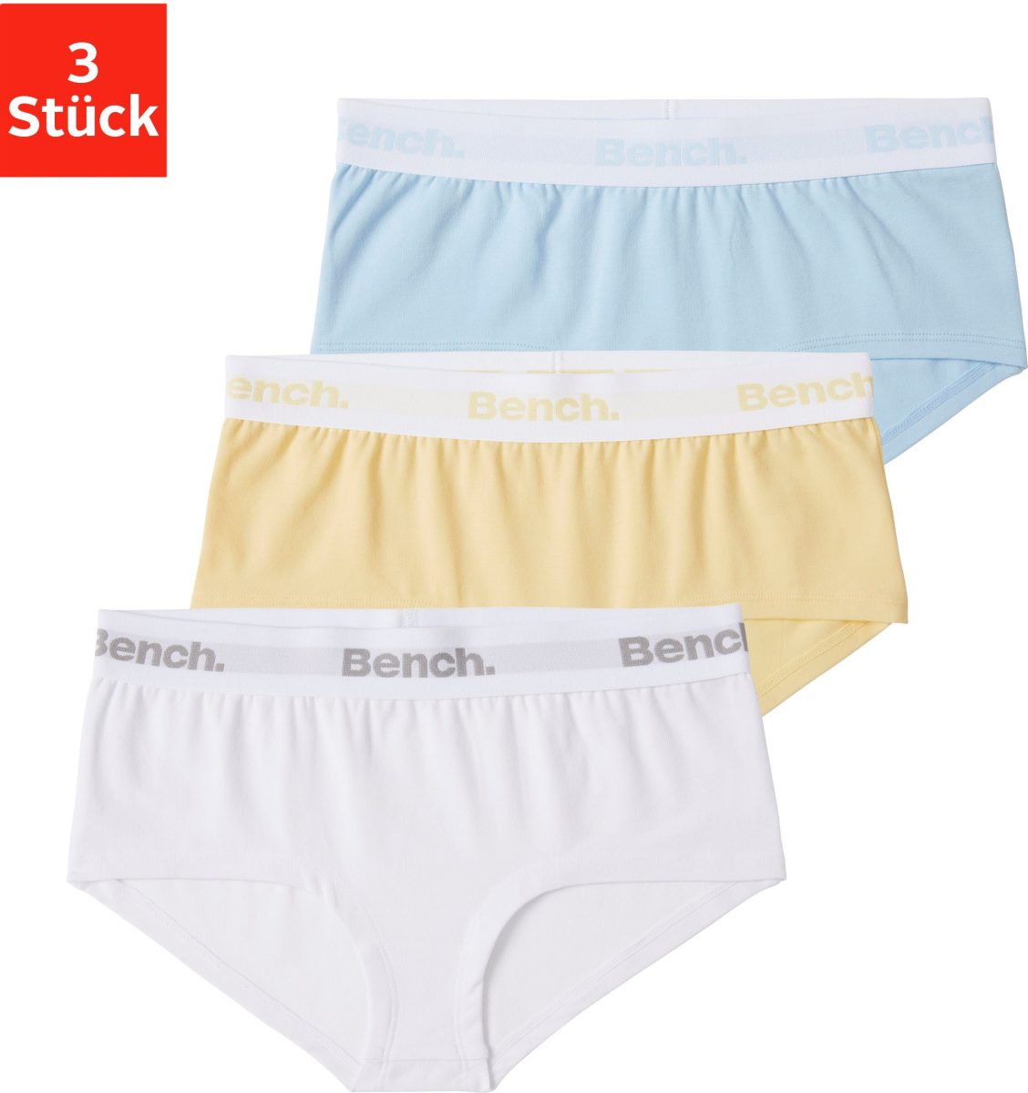 Bench. Hipster met logo-weefband (set, 3 stuks)