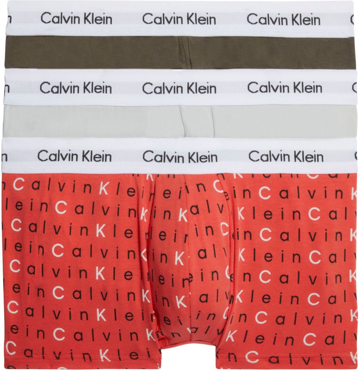 Calvin klein Trunk LOW RISE TRUNK 3PK met Calvin klein-logo op de elastische band (set, Set van 3)