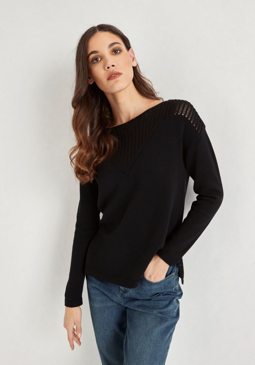 HECHTER PARIS Ajourtrui met ajour-breidetail - nieuwe collectie