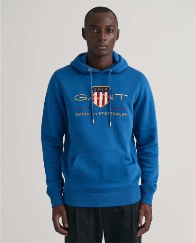 GANT Hoodie ARCHIVE SHIELD HOODIE met opvallend logoborduursel