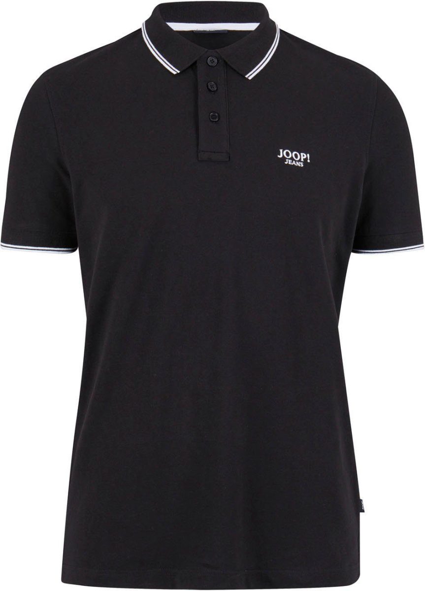 Joop Jeans Poloshirt JJJ-04 Agnello met contrastkleurig geborduurd logo