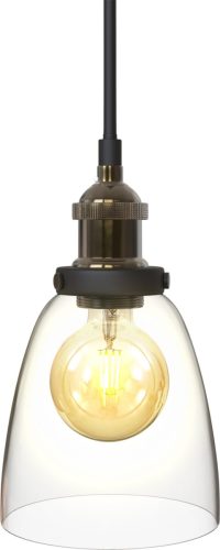B.K.Licht Hanglamp BK_PL1097 Retro Pendellampe, E27 Fassung, Glasschirm, Länge: 120cm