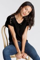 Laura Scott T-shirt met knoopdetails