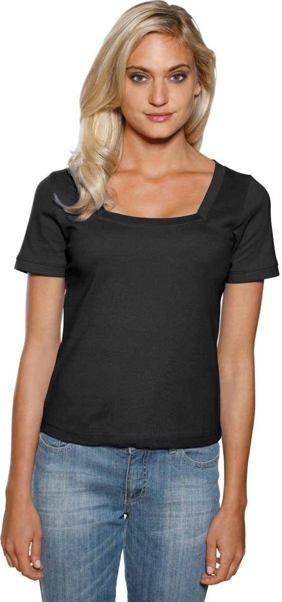 heine Shirt met korte mouwen Shirt met carréhals (1-delig)