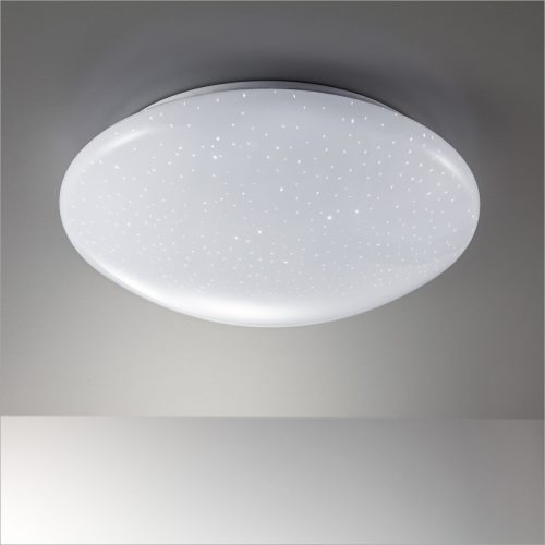 B.K.Licht Led-plafondlamp BK_DL1060 LED-Deckenlampe, Sternenhimmel, Ø28cm, Weiß, IP20