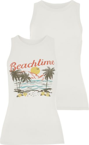 Beachtime Tanktop met tropische print (2-delig)