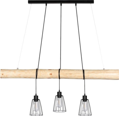 SPOT Light Hanglamp TRABO Hanglamp, met massief houten balken ø 8-12 cm, natuurproduct, in te korten