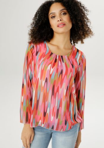 Aniston SELECTED Blouse zonder sluiting met transparante mouwen