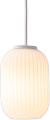 näve Hanglamp Geneva E27 max. 40 W, glas / kunststof/metaal, wit, h: 120 cm, d: 14 cm (1 stuk)