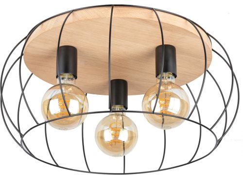 SPOT Light Plafondlamp CHESTER Modern design, van eikenhout en metaal, duurzaam