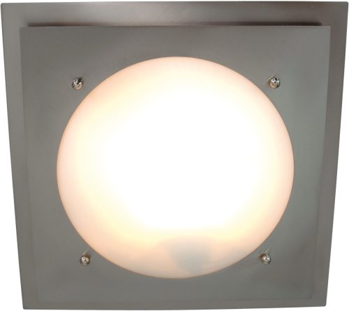 näve Plafondlamp 1x e27x60w, s: 34 cm, h: 8 cm, glazen plafondlamp d: 34 cm
