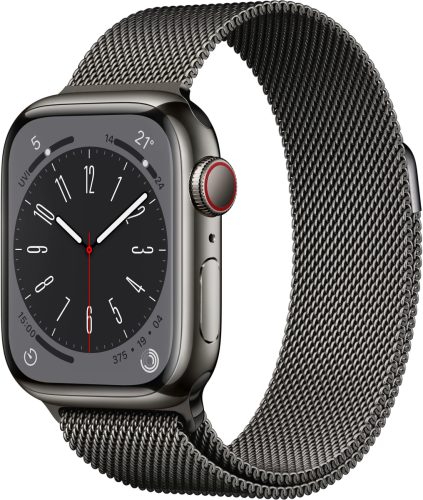Apple Watch Series 8 GPS + Cellular 41mm roestvrij staal