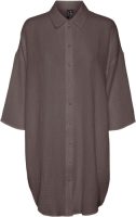 VERO MODA Jurk met overhemdkraag VMNATALI 3/4 LONG OVERSHIRT NOOS met 3/4 mouwen