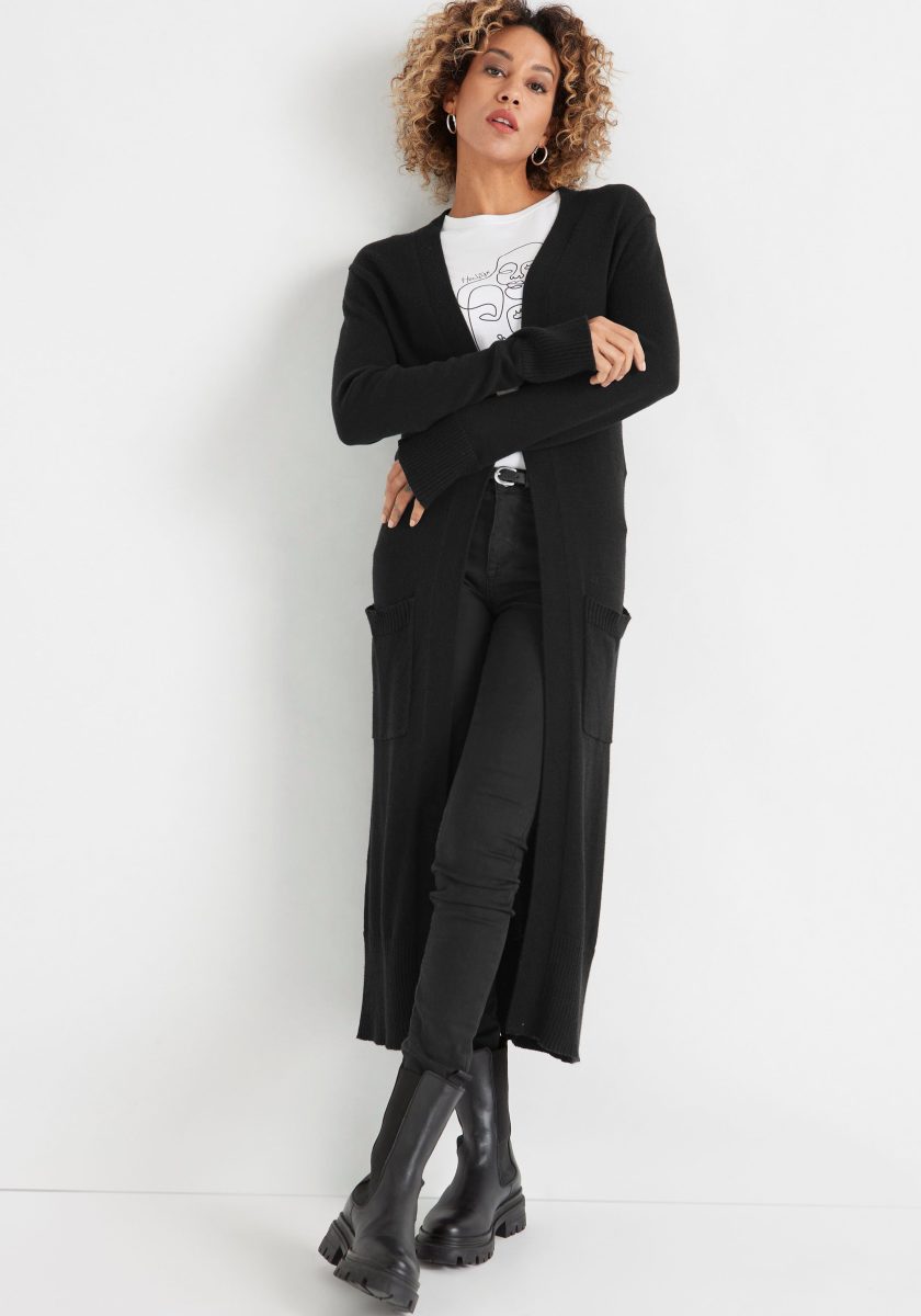 HECHTER PARIS Cardigan in een lang model - nieuwe collectie
