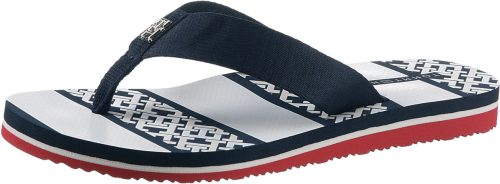 Tommy hilfiger Teenslippers TH MONOGRAM ESSENTIAL SANDAL met gedessineerde binnenzool