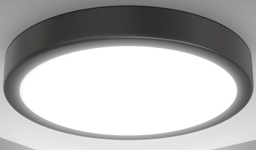 B.K.Licht Led-plafondlamp BK_DL1520 LED Deckenlampe, Ø28cm, 18 Watt, Schwarz