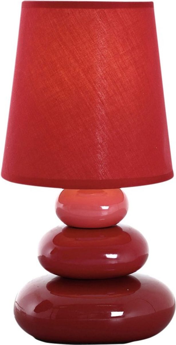 näve Tafellamp Stoney met keramieken voet en textielen kap, 1xe14/max.40 w (1 stuk)
