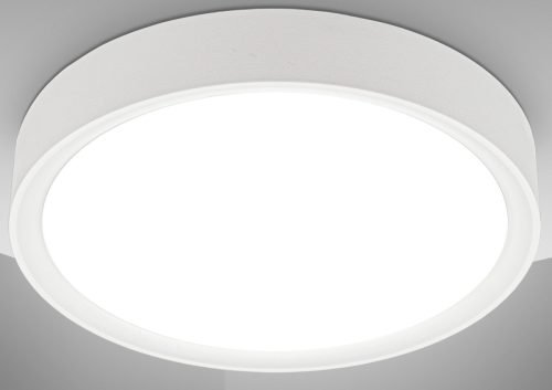 B.K.Licht Led-plafondlamp BK_DL1433 LED Deckenlampe, Ø25cm, Neutralweißes Licht, Weiß